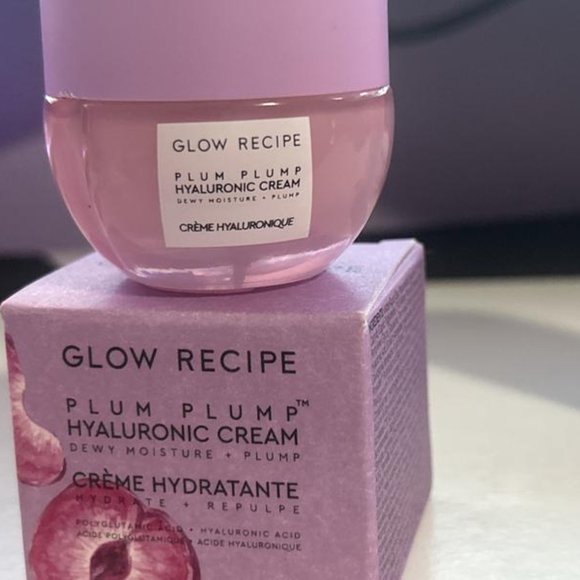 ππNWT GLOW RECIPE PLUM PLUMP HYALURONIC CREAM DEWEY MOISTURE PLUMP LARGE SIZE - Picture 2 of 3